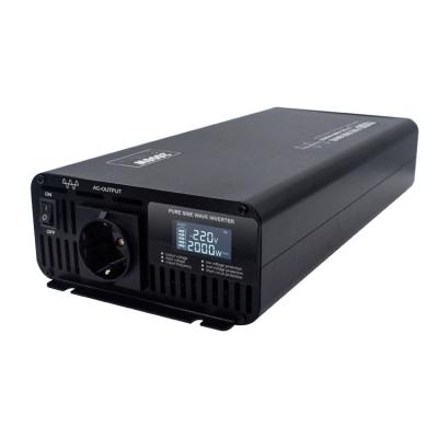 China Micro 12v 24v 48v aluminum alloy dc pure sine wave inverter 110v 220v 2000w off hoop inverter for sale