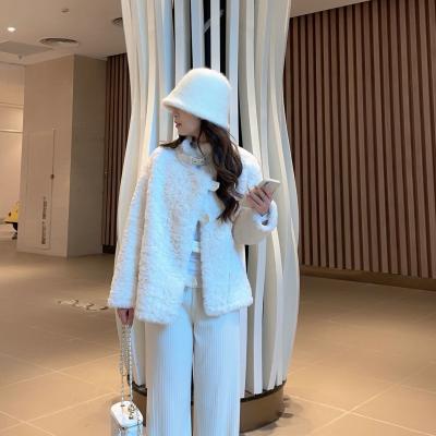 China Wholesale Price Waterproof Hot Sales Factory Cathy Plush One Piece Lamb Down Coat for sale