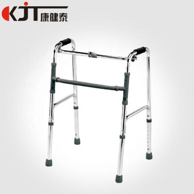 China Aluminum foldable ALUMINUM WALKER easy carry hospital older walker for elder adult aluminum folding rollator walker for sale