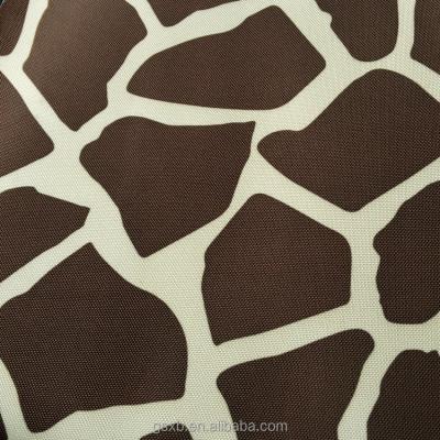 China Tear-Resistant PVC Coated Polyester Oxford Cow Print Fabric For Bags for sale