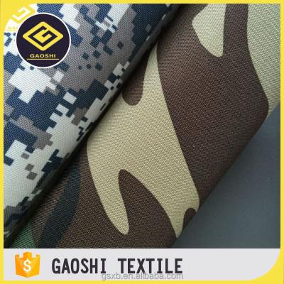 China China Manufacturer 600D Polyester Anti-Static Camouflage Printed Oxford Toy Fabric With PVC Backing for sale