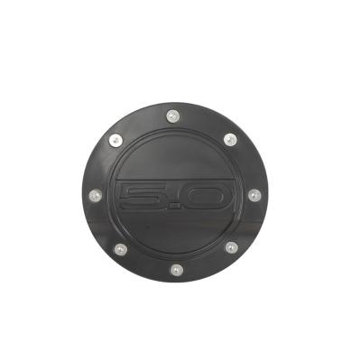 China Black Aluminum Alloy Auto Accessories Car Fuel Tank Cover For 2015+ Ford Mustang for sale