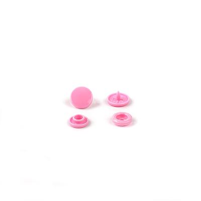 China KERUI Viable Color T5 Pink Shiny Plastic Snap Button For BRAND SUPPLIER Baby Fabric POM OEKO-TEX 100 Material NO HARMFUL for sale