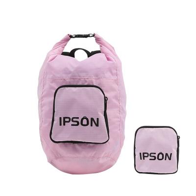 China IPSON Lightweight Roll Top Packable Backpack Waterproof Dry Bag Travel Backpack for sale