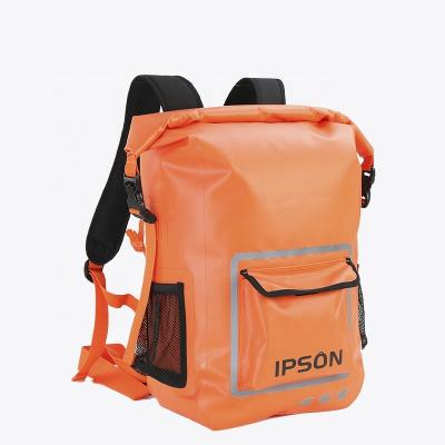 China Custom Outdoor Waterproof Rolltop Office Waterproof Bag Fashion PVC Dry Backpack for sale