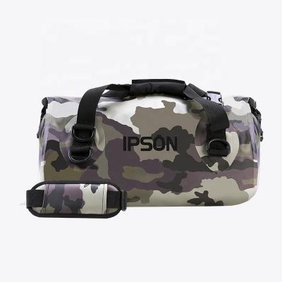 China Outdoor Water Proof IPSON 500D PVC Duffle Bag Camouflage Waterproof Bag for sale