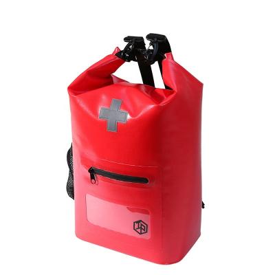 China Outdoor Waterproof First Aid Kit Cylinder Desktop TPU Cooler Customized Cooler Backpack for sale