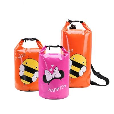 China Waterproof Water Proof IPSON Cartoon Dry Bag / Cylinder Bag For Kids for sale