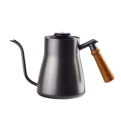 China Sustainable 850ml Coffee Kettle With Thermometer Stainless Steel Gooseneck Pour Over Coffee Kettle for sale