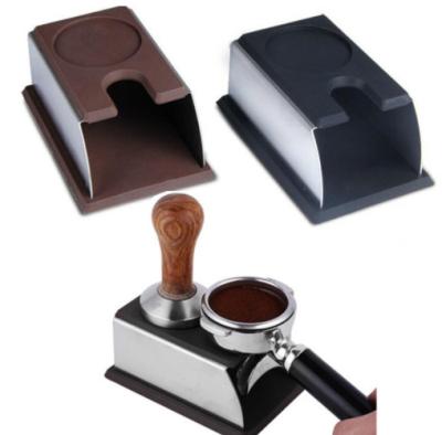 China Coffee and Tea Tools Silicone and Stainless Steel Coffee Tampers Coffee and Tea Tools House Use Food Grade Coffee Tamper Storage Base for sale