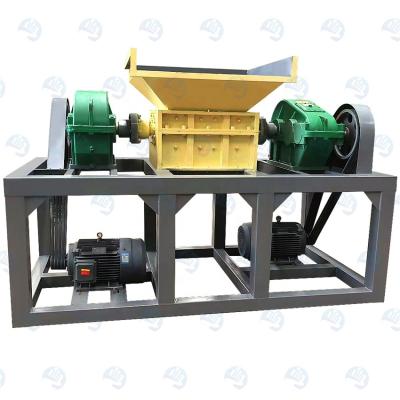 China Shredder Surplus Waste Double Axle High Efficiency Safety Long Life Metal Tire Shredder Paint Bucket Plastic Shredder for sale