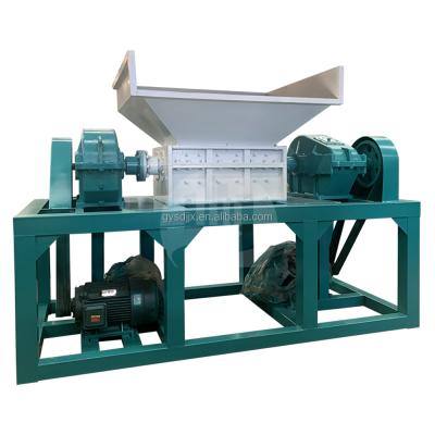 China Factory supply high efficiency safety long life small double shaft shredder direct bag woven bag shredder for sale