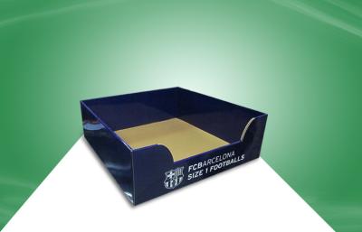 China Recyclable POP Cardboard Display Trays For Promoting Football for sale