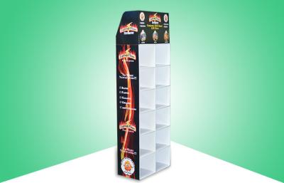 China 12 Cell Corrugated Cardboard Display Stands For Firestarter , Cardboard Floor Displays for sale