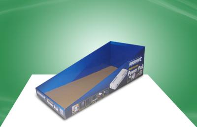 China Blue Cardboard PDQ Trays Promoting Power Pad With Easy - Assembly Design for sale