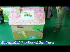 Recyclable Corrugated Cardboard Furniture Playhouse Double - Wall For Kids