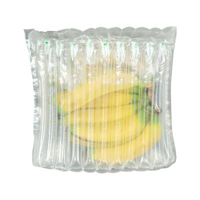 China PA+PE Fruit Protection Clear Inflatable Plastic Bubble Packing Protective Bags Air Column Bubble Bag for sale