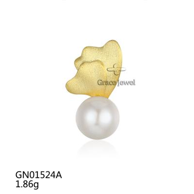 China Grace Jewelry Summer New Trend Natural Pearl FASHION Necklace Matte Finished 925 Sterling Silver Genuine Fresh Water for sale