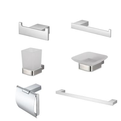 China Stocked Whole Set Of Brass+Stainless Steel Bathroom Accessories for sale