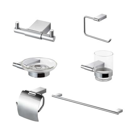 China Stocked Whole Set Of Brass+Stainless Steel Bathroom Accessories for sale