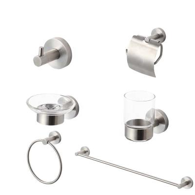 China Stocked Stainless Steel Bathroom Accessories Set Sanitary Ware for sale