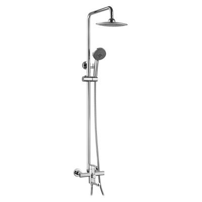 China With Slide Bar Brass Sanitary Ware Bathroom Bath And Shower Faucets With Rain Shower (TAMES Series) for sale