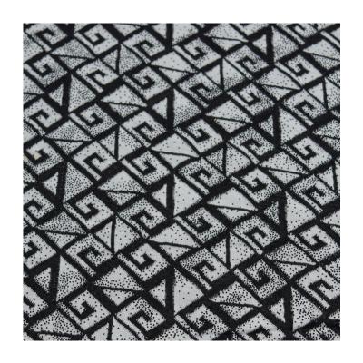 China 95%T 5%Sp 220Gsm Poly Spandex Jacquard Foil Knitting Black Softness Stain Resistant Knit Fabric for sale