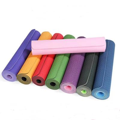 China Home Non Slip Custom TPE Yoga Mat 6mm Sport Pilates Oefening Yoga Mat Te koop