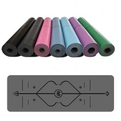 China 5mm PU Naturkautschuk Umweltfreundliche Yogamatte Hohe Belastbarkeit 68*183cm zu verkaufen