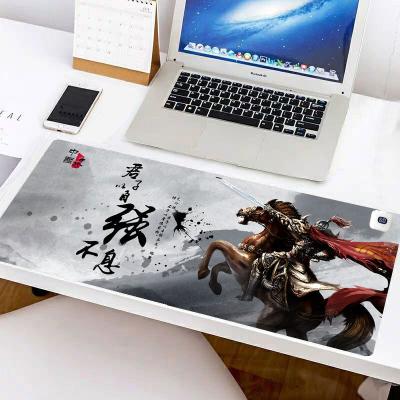 China Office PASSIONATE Hand Custom Table Mat Anti-Slip Desk Mat Keyboard Pad Warmer Extra Large Mouse Pad for sale