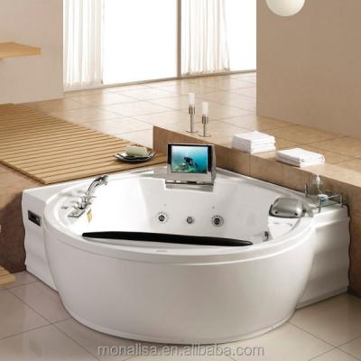 China Massage 2018 hot sales corner massage jet whirlpool bathtub M-2027 double sizes hot tub fashion hydrotherapy tub spa for sale