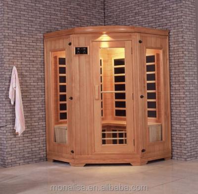 China With Enclosure High Quality Modern Style Windows Monalisa 2 Person Sauna Cabin Far Infrared Cabin I-004 for sale