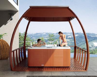 China Other Wholesale Luxury Hot Tubs Hot Tubs Wooden Gazebo PS Gazebo Shaft M-903 for sale