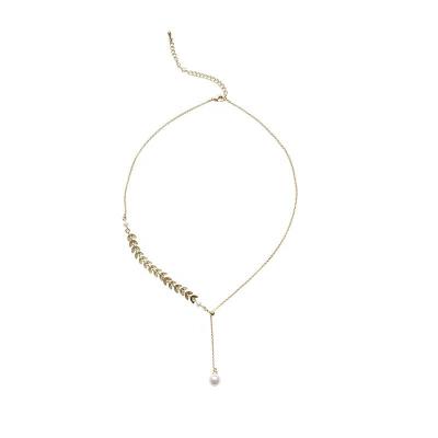 China Factory direct sale style wedding party daily fashion wheat ears metal simple cold temperament generous classic clavicle chain for sale