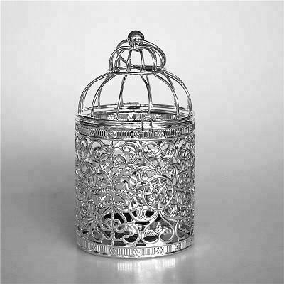 China Home Decoration Wedding Birdcage Decoration Metal Candle Holder for Events for sale