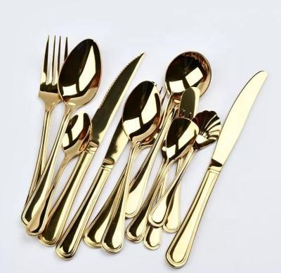 China Elegant popular gold cutlery for party event wedding decoration for sale