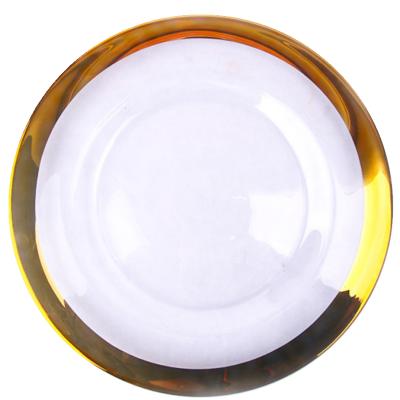 China Rim Plate Chargers Gold Decorative Elegant for Marrying and Wedding Celebration for sale