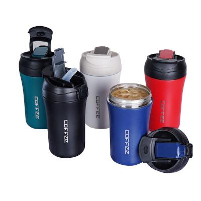 China Disposable Double Wall Insulted Stainless Steel Thermal Travel Mug , Coffee Mug With Logo for sale