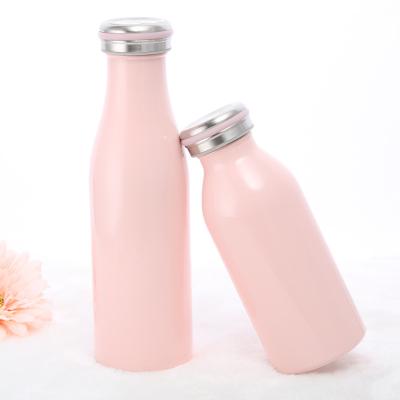 China 350ml Double Wall Stainless Steel Sustainable Vacuum Water Bottle, Thermo Milk Bottle for sale