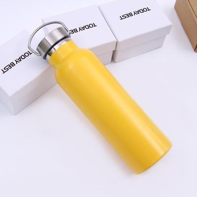 China Sustainable Hot Insulated Stainless Steel Water Bottle , Drinking Bottle With Lifting Handle for sale