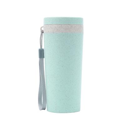 China Sustainable Eco Friendly Promotional Gift Bio Degradable Wheat Straw Water Bottle for sale