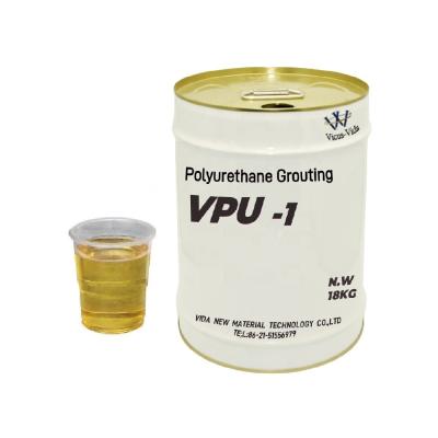 China Hydrophilic polyurethane grout 1-component PU Grouting Concrete Grout Water-based Polyurethane Grouting Material for sale