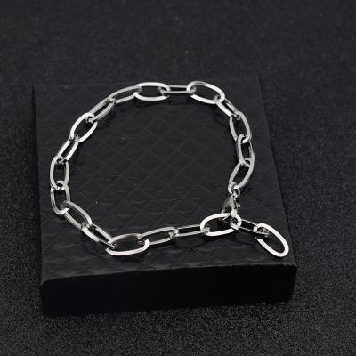 China Wholesale FASHIONABLE Couples Minimalist Single Chain Wild Bangle Bracelet Stainless Steel Bracelet for sale