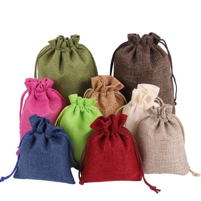 China Custom Durable Folding Drawstring Canvas Storage Pouch Bags Reusable Jewelry Package Gift Canvas Drawstring Bag for sale