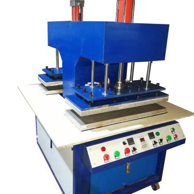 China Hotels Sponge Embossing And Embossing Double Head Heat Press Machine for sale