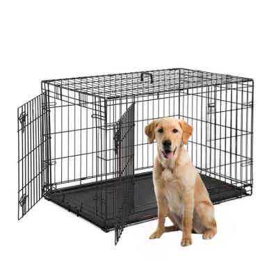 China 2023 Durable Hot Style Metal Dog Cage Folding Pet Cage For Indoor And Outdoor for sale