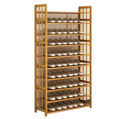 China Eco-Friendly Home Center Around 100 Pair Wooden Sho Shoe Rack Adjustable for sale