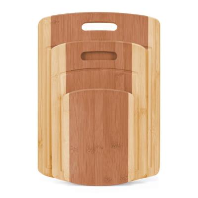 China 2017 Custom Made Bulk Viable Butcher's Chopper Bamboo Bamboo Cutting Board Set With Big Knife Kitchen Tableware With Scale Acacia for sale