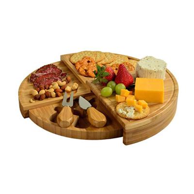 China Sustainable surface is safe and pollution free round cheese smooth board for sale