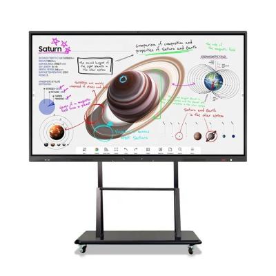 China Smooth Writing 50 55 65 75 85 100 Inch Multi-touch Interactive Board For School Classroom Meeting OEM LED Display Smart Interactive Whiteboard for sale